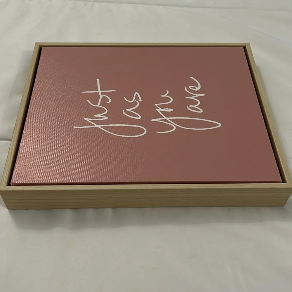 Pink Wall Art with Inspirational Quote - Picture 15 of 16